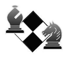 Image of a black knight and bishop.